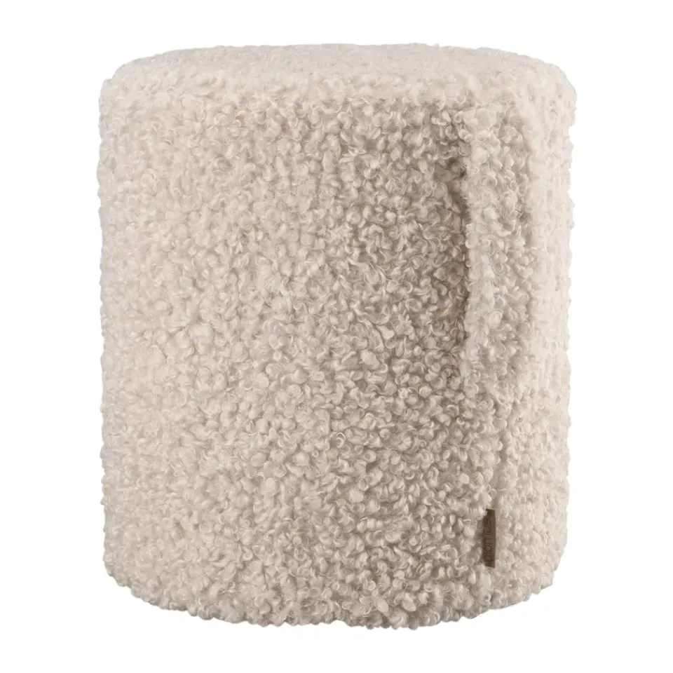 Blomus Puff de asiento Teddy, Moonbeam, Ø35 × 40 cm Beige Outlet