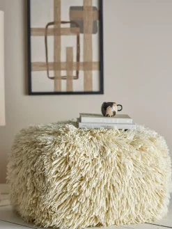Bloomingville Puff Lomba, Natur Blanco New