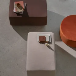 Broste Copenhagen Puff modular Lagoon, Latte GrisMarrón Online
