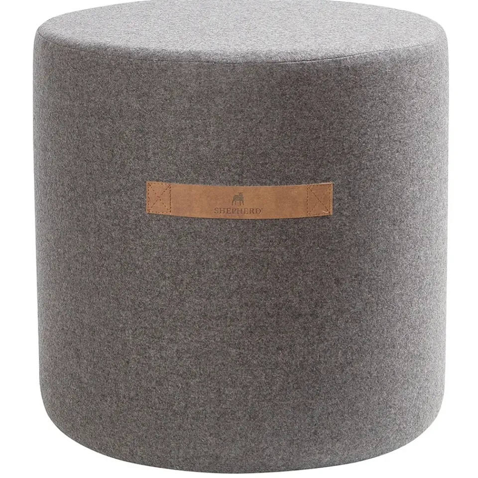 Shepherd of Sweden Pufs<Puff Sara 40 cm, granito Gris