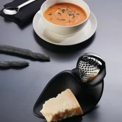 Alessi Ralladores<Rallador de queso Forma, acero inoxidable Plateado