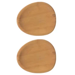 Aida Raw Plato de fiesta 13x11,4 cm 2, madera Marrón Best