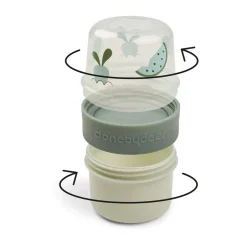 Done by deer Recipientes Para Alimentos<Recipiente para líquidos Birdee To go 2-way S, Green Verde