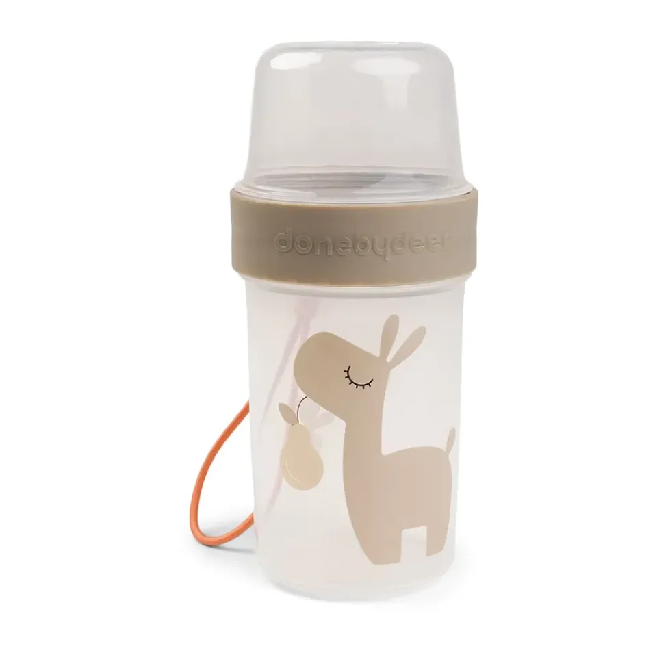 Done by deer Recipiente para líquidos Lalee To go 2-way L, Sand Beige Hot