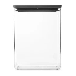 Brabantia Recipiento apilable TASTY+ 5,4 L, oscuro Gris