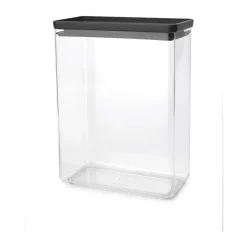 Brabantia Recipiento apilable TASTY+ 5,4 L, oscuro Gris