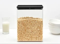 Brabantia Recipiento apilable TASTY+ 5,4 L, oscuro Gris