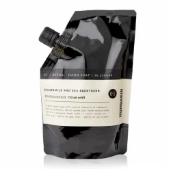 Humdakin Relleno para jabón de manos 750 ml, Chamomille & sea buckthorn NegroBlanco Clearance