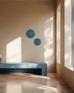 Arne Jacobsen Clocks Reloj AJ City Hall, , Ø21 cm Azul New