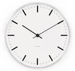 Arne Jacobsen Clocks Reloj AJ City Hall, , Ø21 cm Blanco New