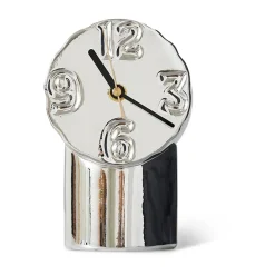 HKliving Relojes De Escritorio Y Despertadores<Reloj de cerámica Eetro 17,5 cm, Chrome Multi