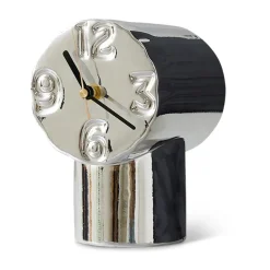 HKliving Relojes De Escritorio Y Despertadores<Reloj de cerámica Eetro 17,5 cm, Chrome Multi