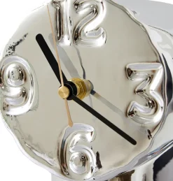 HKliving Relojes De Escritorio Y Despertadores<Reloj de cerámica Eetro 17,5 cm, Chrome Multi