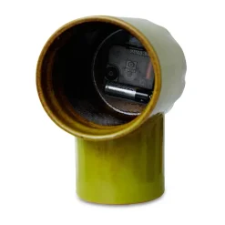 HKliving Relojes De Escritorio Y Despertadores<Reloj de cerámica retro 18 cm, Olive Verde