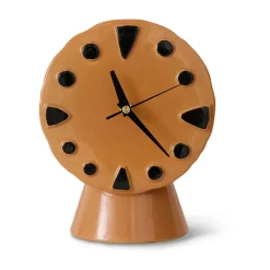 HKliving Reloj de cerámica retro 20,8 cm, Peach Rosa Online