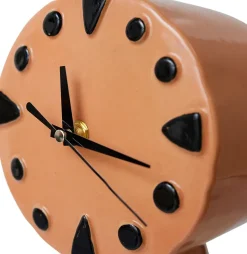 HKliving Reloj de cerámica retro 20,8 cm, Peach Rosa Online