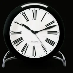 Arne Jacobsen Clocks Relojes De Escritorio Y Despertadores<Reloj de mesa AJ Roman, Negro