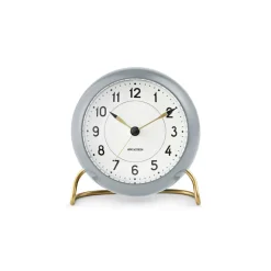 Arne Jacobsen Clocks Reloj de mesa AJ Station 12 cm, gris-blanco GrisBlanco Outlet
