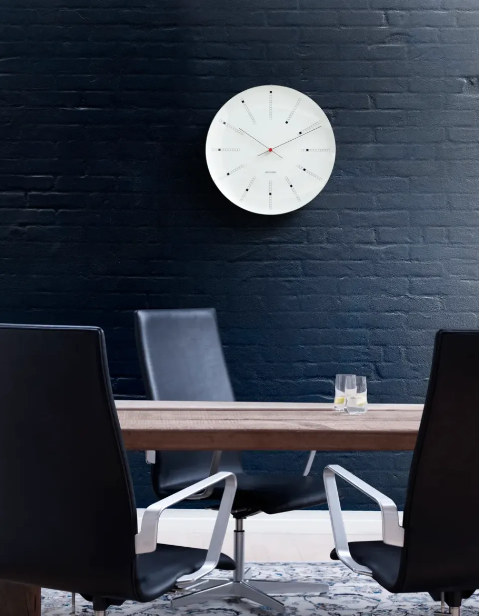 Arne Jacobsen Clocks Reloj de pared AJ Bankers, Ø 29 cm Blanco Clearance