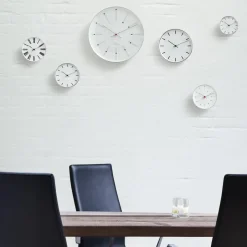Arne Jacobsen Clocks Reloj de pared AJ Bankers, Ø 12 cm Blanco Online
