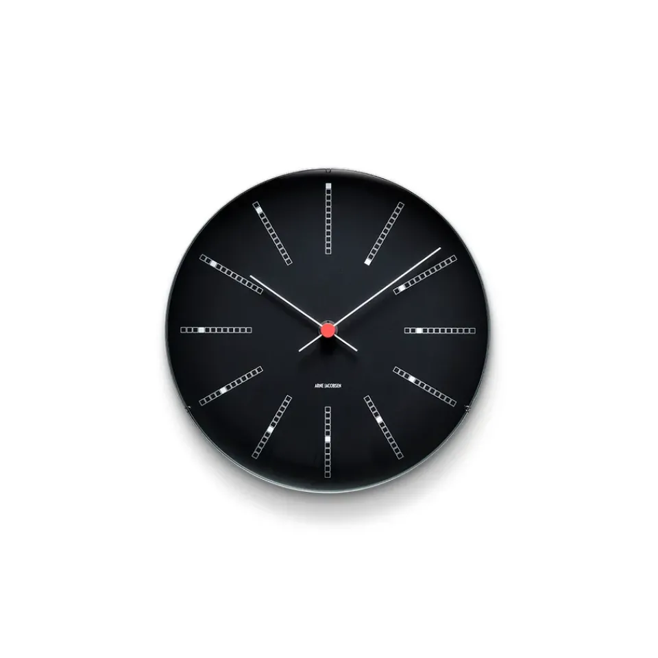 Arne Jacobsen Clocks Reloj de pared AJ Bankers , Ø 21 cm Negro Clearance