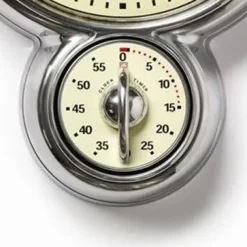 Bengt Ek Design Reloj de pared con timer , aluminio Plateado Sale