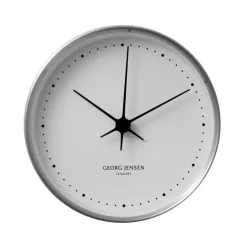 Georg Jensen Relojes De Pared<Reloj de pared Koppel, blanco-acero inoxidable, Ø 10 cm PlateadoBlanco