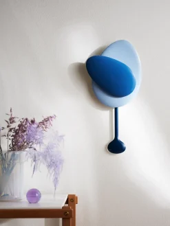 Design House Stockholm Reloj de pared Mellow Clock, Blue Azul Discount