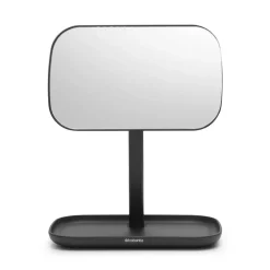 Brabantia Espejos De Mesa<ReNew Espejo con bandeja de almacenaje, oscuro Gris