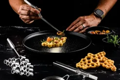Plate It Rosetas de hierro Plate-it 3 piezas, Acero Plateado Hot