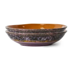 HKliving 70's 2 Boles curry 21,7x21 cm, Daybreak Multi Hot