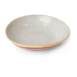 HKliving Boles Para Servir<70's 2 Boles curry 21,7x21 cm, Hibiscus Multi
