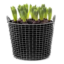KORBO Saco para plantar 3 piezas, 24 L Negro