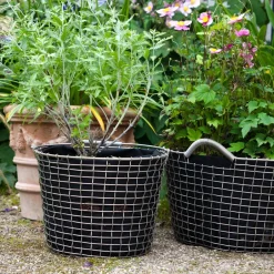 KORBO Saco para plantar 3 piezas, 35 L Negro Discount