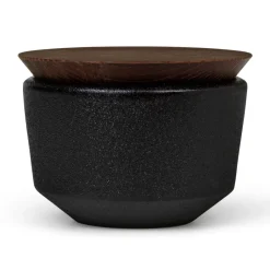 Rosendahl Salero con tapa Rå 15 cl, Negro Best
