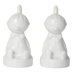 Pluto Design Salero y pimentero de cerámica Litle My, Blanco Clearance