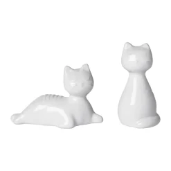 Pluto Design Salero y pimentero gato, Blanco Sale