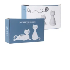 Pluto Design Salero y pimentero gato, Blanco Sale