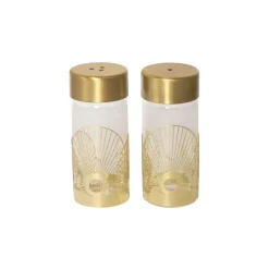 Pluto Design Salero y pimentero Sun, Dorado-vidrio Color doradoTransparente Best