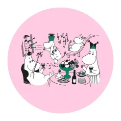 Opto Design Salvamanteles<Salvamantel Moomin 80, Ø21 cm, Rosa