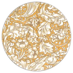 Åry Home Salvamanteles Bachelor's Button, Ø 23,5 cm Amarillo Clearance