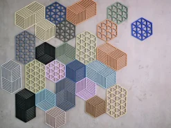 Zone Denmark Salvamanteles<Salvamanteles Hexagon grande, Black Negro