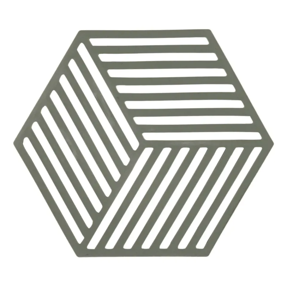 Zone Denmark Salvamanteles Hexagon, Olive Taupe Verde