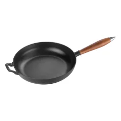 STAUB Sartenes Y Ollas De Hierro Fundido|Sartenes Para Freír<Sartén con mango de madera Vintage Ø28 cm, Negro