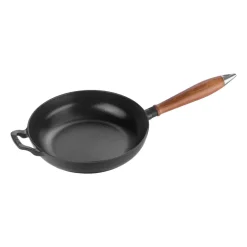 STAUB Sartén con mango de madera Vintage Ø24 cm, Negro Hot