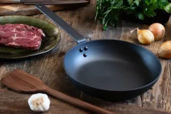 Satake Sartenes Para Freír<Sartén de acero al carbono 3mm, 24 cm Negro