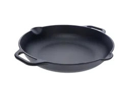 Victoria Sartén de hierro fundido , Ø33 cm Negro Discount