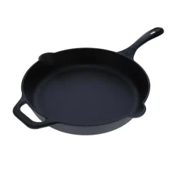 Victoria Sartén de hierro fundido , previamente curado, Ø 30 cm Negro Clearance