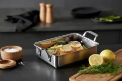 Morsø Sartén de horno 79NORD 34,5x20x9 cm, Acero inoxidable Plateado Best