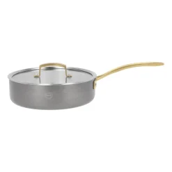 Pillivuyt Sartén de saltear con tapa Durance Ø24 cm, acero inoxidable PlateadoColor dorado Clearance